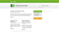 Desktop Screenshot of contentwithstyle.co.uk