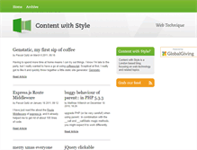 Tablet Screenshot of contentwithstyle.co.uk